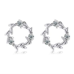 Sterling Silver Flower Hoop Post Earrings